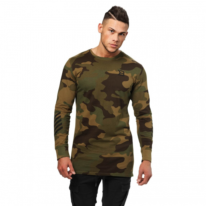 Tjek Bronx Long Sleeve, militær camo, Better Bodies på SportGymButikken.dk