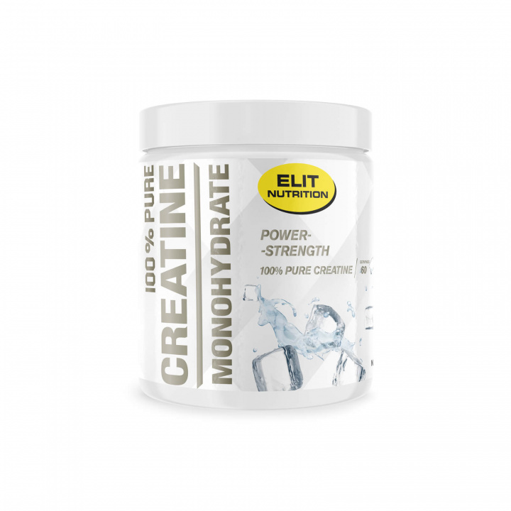 Tjek Elit 100% Pure Creatine Monohydrate, 300 g, Natural på SportGymButikken.dk