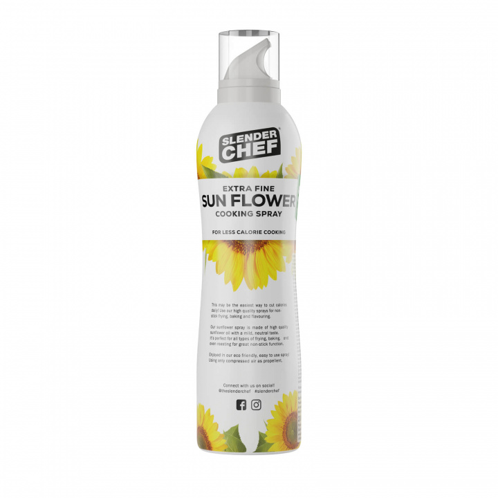 Tjek Slender Chef Cooking Spray, 200 ml, Solsikkeolie på SportGymButiken.s