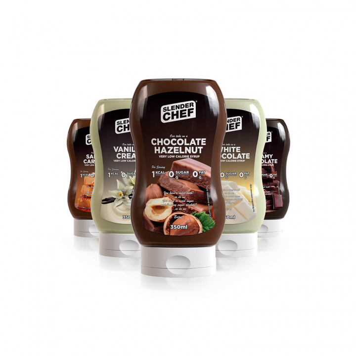 Kaloriefattig Dessertsaucer, 350 ml, Slender Chef i gruppen Kosttilskud / Mad / Saucer & Olier hos Sportgymbutikken.dk (FM-SC9791Sr)