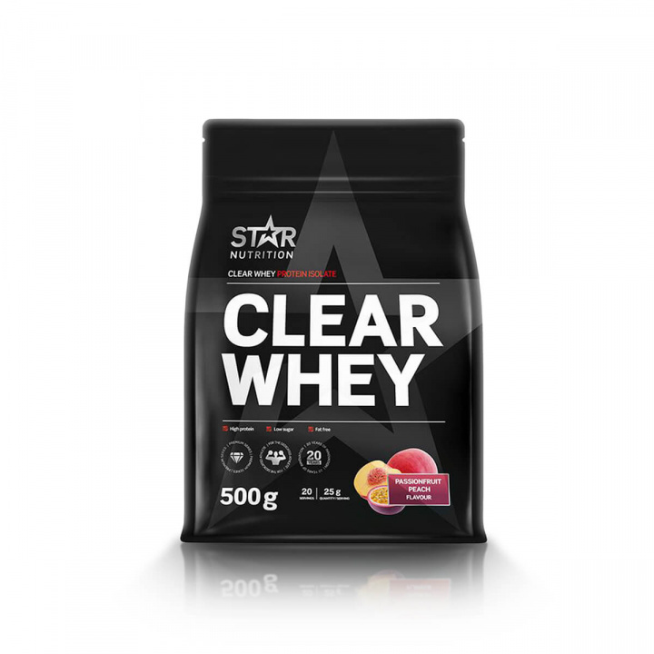 Clear Whey, 500 g, Star Nutrition i gruppen Kosttilskud / Proteinpulver / Valleprotein hos Sportgymbutikken.dk (FM-SN57100r)