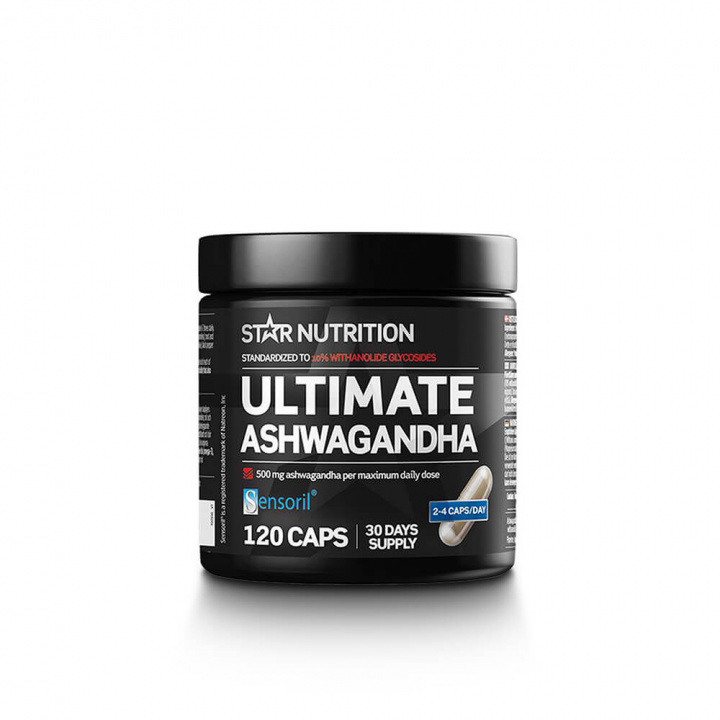 Tjek Ultimate Ashwagandha, 120 kapsler, Star Nutrition på SportGymButikken.dk