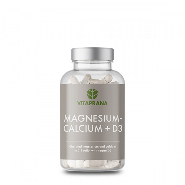 Magnesium-Calcium + D3 (Vegansk), 100 kapsler i gruppen Kosttilskud / Vitaminer og mineraler hos Sportgymbutikken.dk (FM-VP901985)