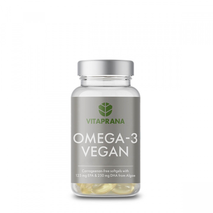 Omega-3 (vegansk), 60 kapsler i gruppen Kosttilskud / Vitaminer og mineraler hos Sportgymbutikken.dk (FM-VP902125)