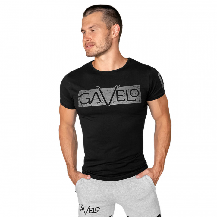 Tjek Sports Tee, space black, Gavelo på SportGymButikken.dk