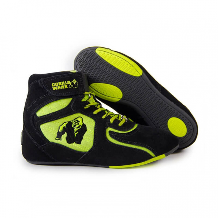 Tjek Chicago High Tops LTD, sort/neon lime, Gorilla Wear hos SportGymButike