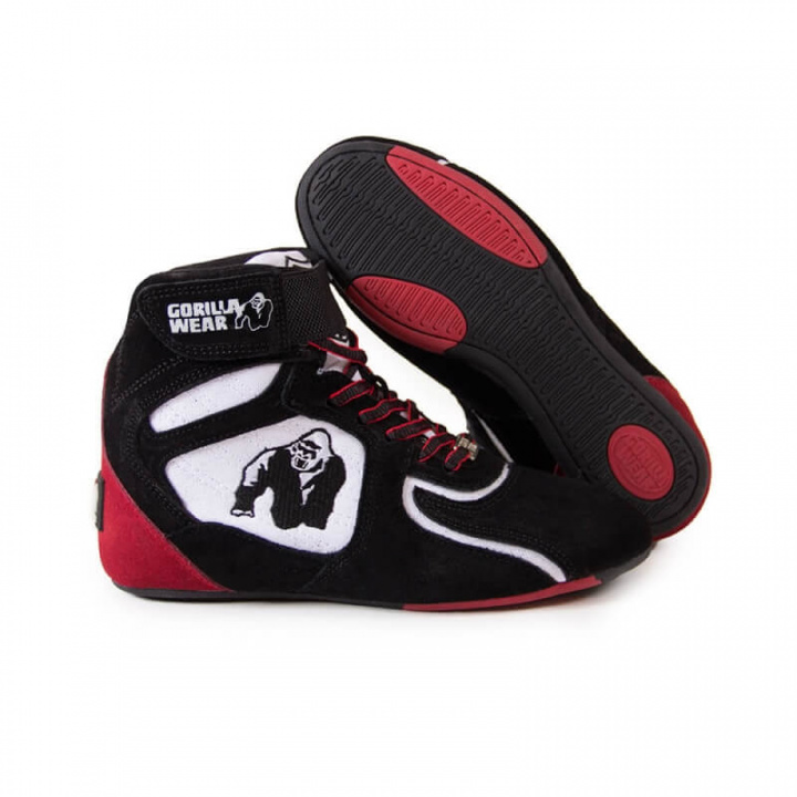 Tjek Chicago High Tops LTD, sort/hvid/rød, Gorilla Wear hos SportGymButike