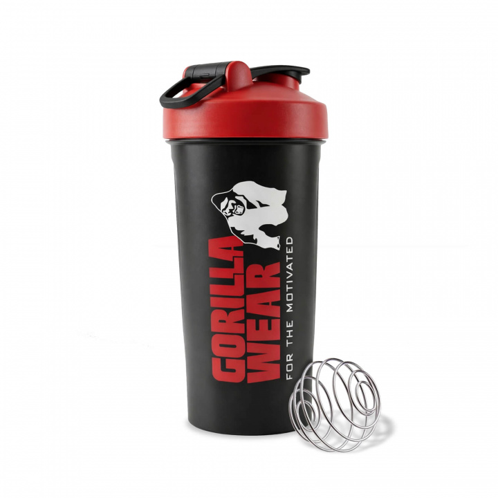 XXL Power Shaker 1000 ml, black/red i gruppen Sport & Fitness / Træningstilbehør / Vandflasker & Shakers hos Sportgymbutikken.dk (GW-99263-905)