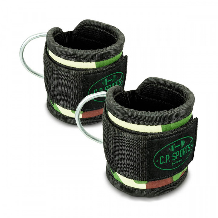 Ankle Straps Premium, green camo i gruppen Styrke / Trækhåndtag / Fodmanchet hos Sportgymbutikken.dk (GW-G4-3-grca)