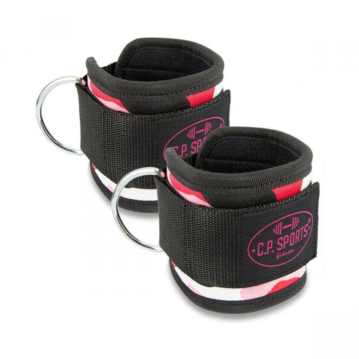 Ankle Straps Premium, pink camo i gruppen Styrke / Trækhåndtag / Fodmanchet hos Sportgymbutikken.dk (GW-G4-3-pica)
