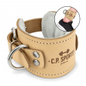 Ankle Cuff Leather, padded, natural