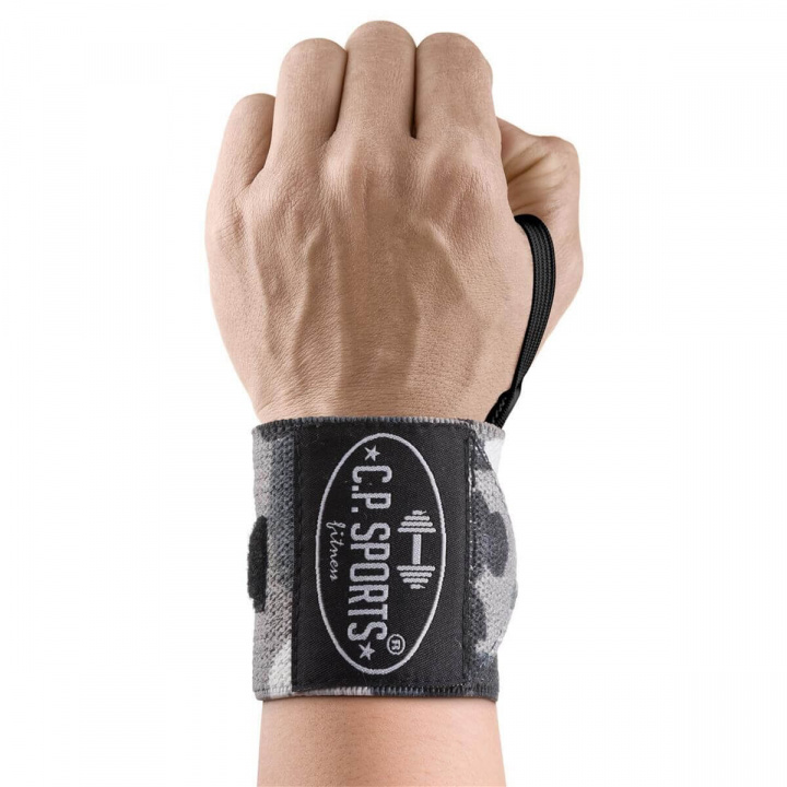 Wrist Wraps, 30 cm, white camo i gruppen Sport & Fitness / Træningstilbehør / Knæ- & Håndbind hos Sportgymbutikken.dk (GW-T18-whca)