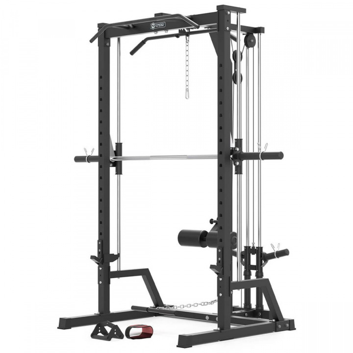 Smith Half Rack with Pulley Station, Gymstick i gruppen Styrke / Styrkemaskiner / Smith-maskiner hos Sportgymbutikken.dk (GY-STR-SHR-PUL)