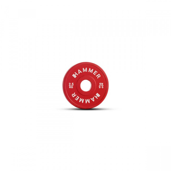 Bumper Vægtskive, 1 x 2.5 kg, Hammer i gruppen Styrke / Vægtskiver, stænger & låse / Vægtskiver 50 mm hos Sportgymbutikken.dk (HM-17050)