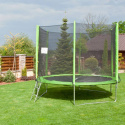 Trampolin med sikkerhedsnet Froggy Pro, 244 cm, inSPORTline