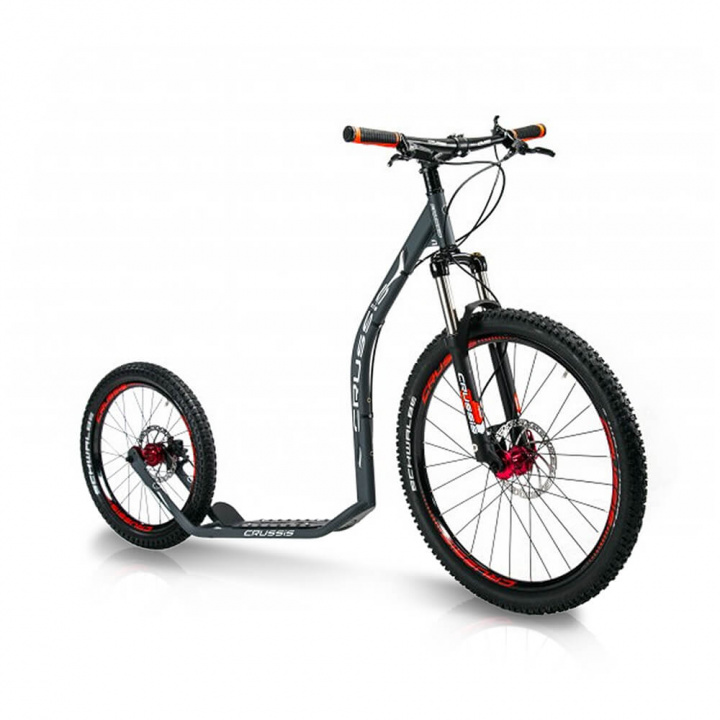 Tjek Sparkcykel Cross 6.3, antracit, Crussis på SportGymButikken.dk