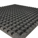 Gummigulv 1x1m lige kanter, 15 mm, JTC Power