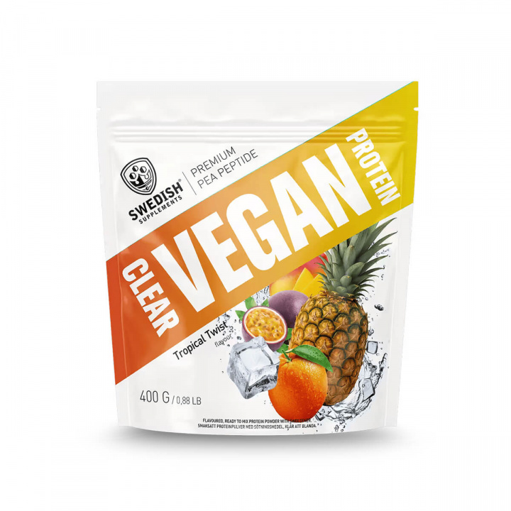 Clear Whey Vegan, Tropical Twist, 400g i gruppen Kosttilskud / Proteinpulver hos Sportgymbutikken.dk (OL-1001)