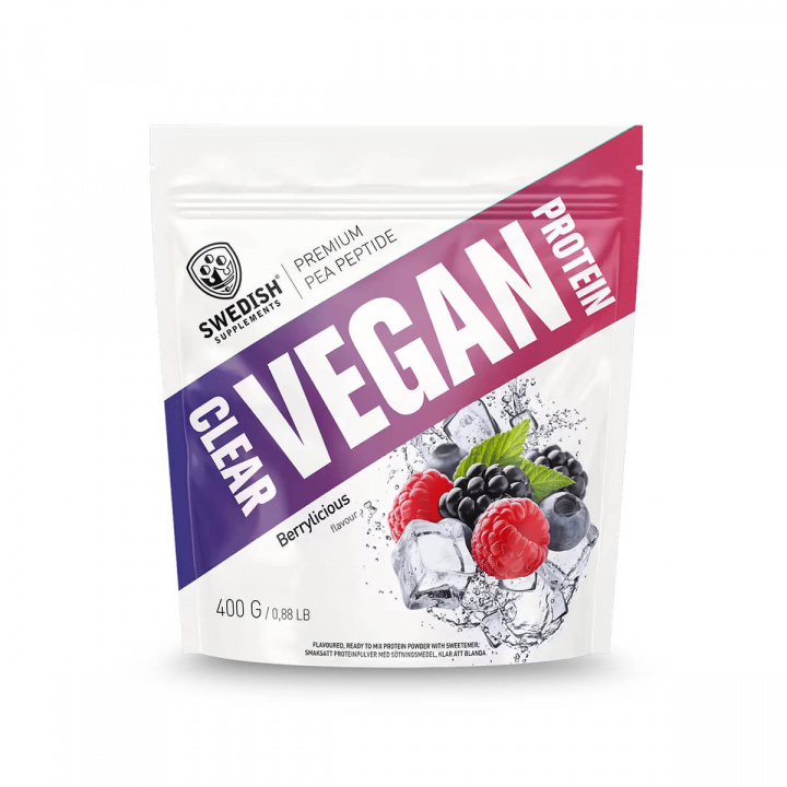Clear Whey Vegan, Berrylicious, 400g i gruppen Kosttilskud / Proteinpulver hos Sportgymbutikken.dk (OL-1002)