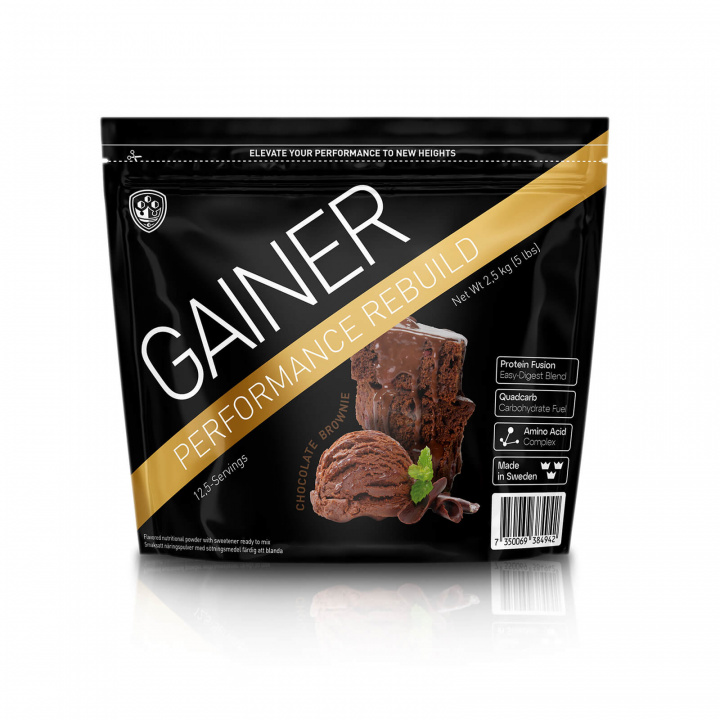 Performance Gainer, 2.5 kg, Chocolate Brownie i gruppen Kosttilskud / Gainer hos Sportgymbutikken.dk (OL-21315)