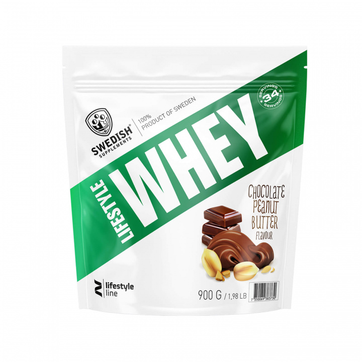 Se Lifestyle Whey, 900 g, Chokolade Peanutbutter på SportGymButikken.dk