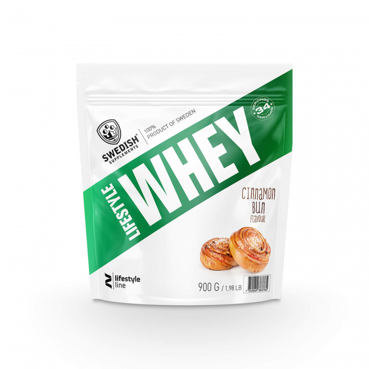 Tjek Lifestyle Whey, 900 g, Kanelbolle på SportGymButikken.dk