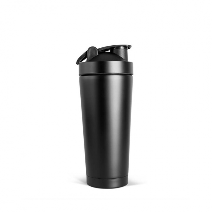 Tjek Metal Shaker, 820 ml, Black Matt på SportGymButikken.dk