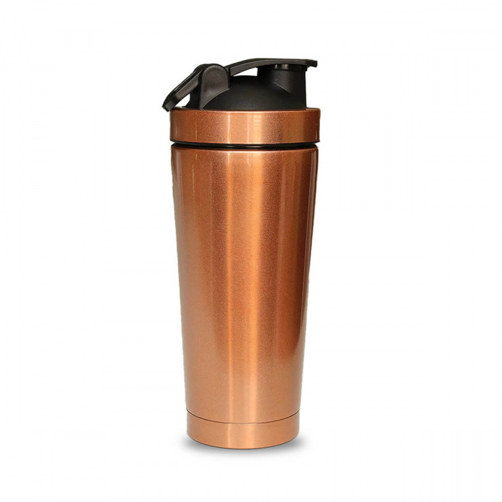 Metal Shaker, 820 ml, Bronze i gruppen Sport & Fitness / Træningstilbehør / Vandflasker & Shakers hos Sportgymbutikken.dk (OP-k2kmsbr)
