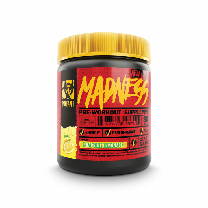 Tjek Mutant Madness, 30 portioner, Roadside Lemonade på SportGymButikken.dk