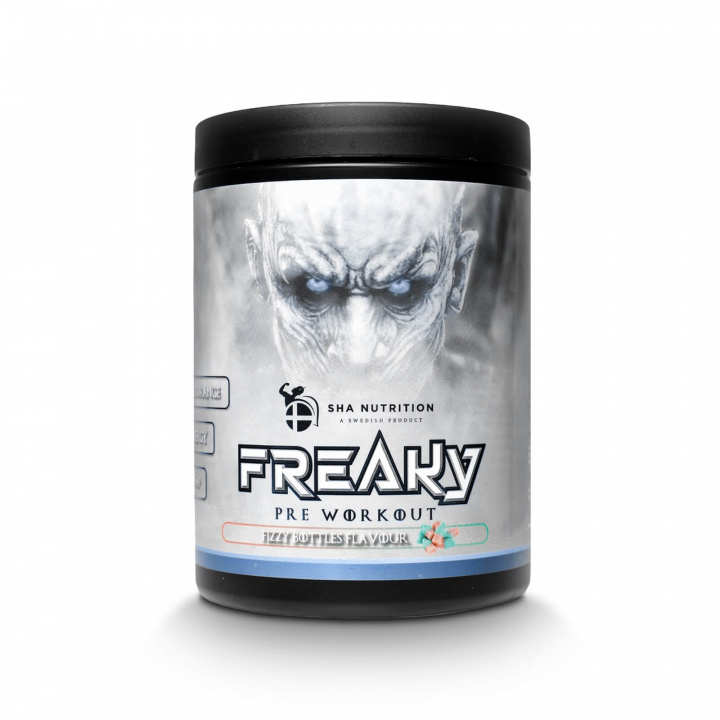 Tjek Freaky PWO, 480 g, brusende flasker på SportGymButikken.dk