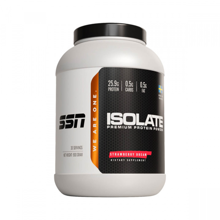 Tjek Isolate Protein, 900 g, Strawberry Dream på SportGymButikken.dk