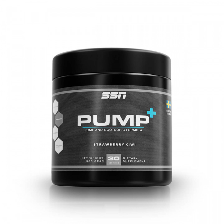 Pump+, 320 g, Strawberry Kiwi i gruppen Kosttilskud / Ytelsesforbedrer & PWO hos Sportgymbutikken.dk (SSN-90669)