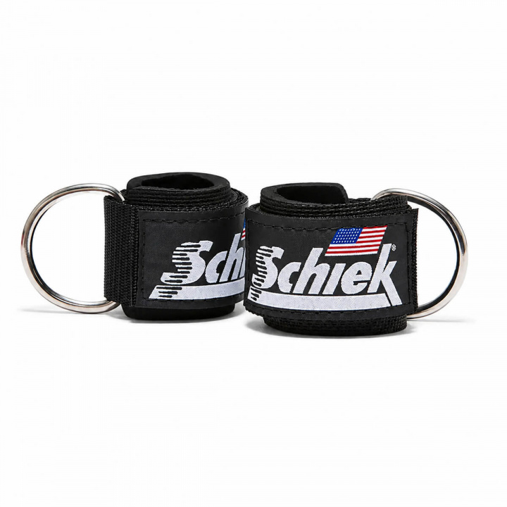 Schiek Ankle Straps, 2-pack, black i gruppen Styrke / Trækhåndtag / Fodmanchet hos Sportgymbutikken.dk (SSP-1700B)