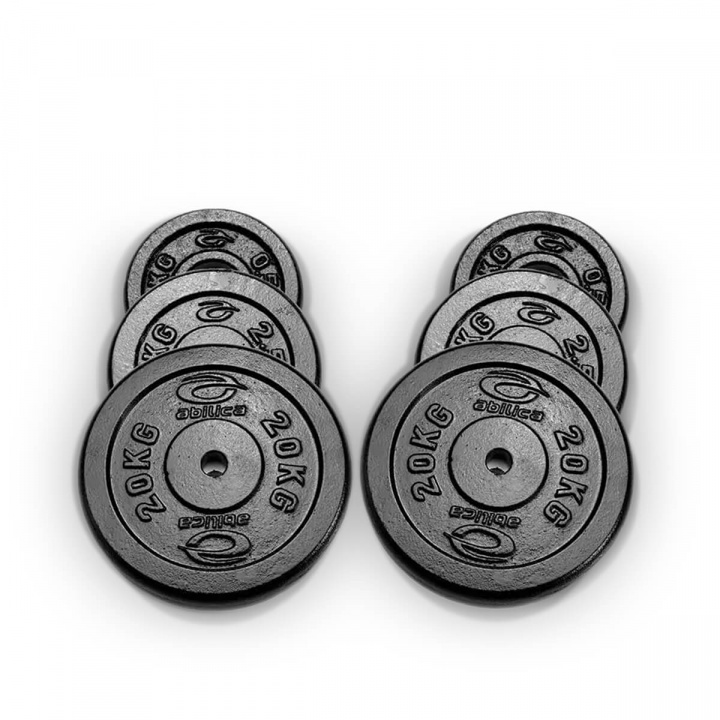 Vægtskiver 25 mm, 2 x 20 kg, Abilica i gruppen Styrke / Vægtskiver, stænger & låse / Vægtskiver 25 mm hos Sportgymbutikken.dk (SU-300389-2)