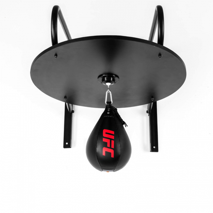 Tjek Speed Bag Wall Mount Set, sort/rød, UFC på SportGymButikken.dk