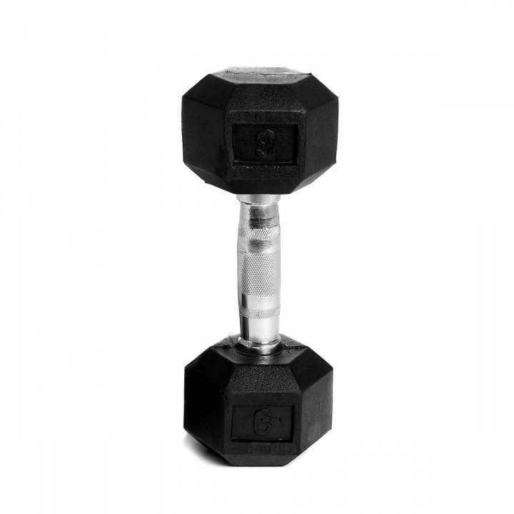 Tjek Hex håndvægtgummi, 6 kg, Abilica på SportGymButikken.dk