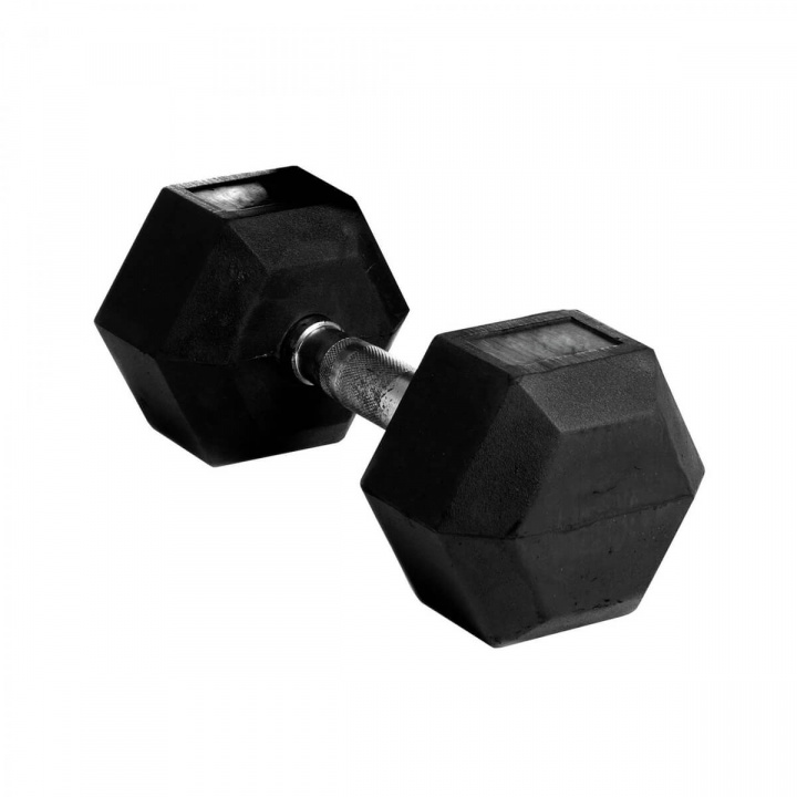 Tjek Hex håndvægtgummi, 17,5 kg, Abilica hos SportGymButikken.dk
