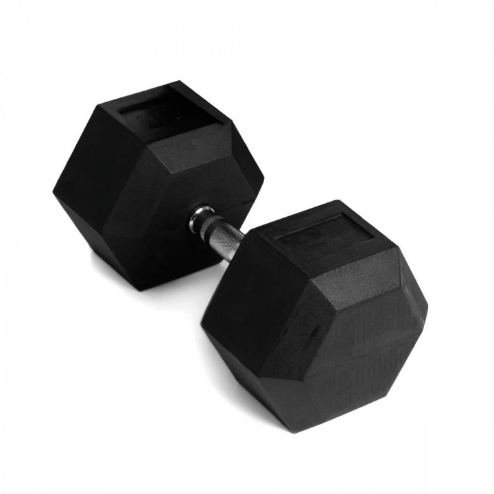 Tjek Hex håndvægtgummi, 25 kg, Abilica hos SportGymButikken.dk