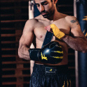 Boksehandske Signature, sort/gul, Bruce Lee