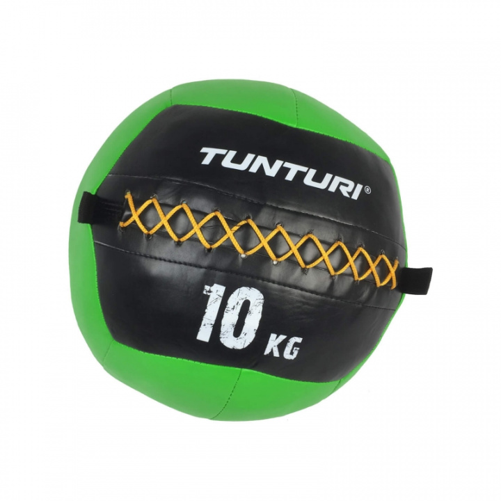 Tjek Tunturi Wall Ball 10 kg Grøn på SportGymButikken.dk