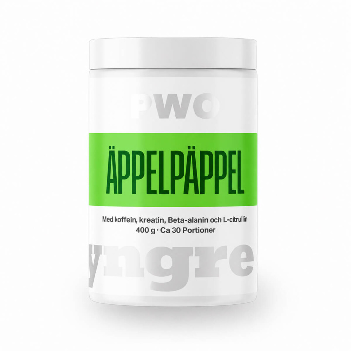 Tjek Tyngre PWO, 400 g, Æblepoppel ud på SportGymButikken.dk