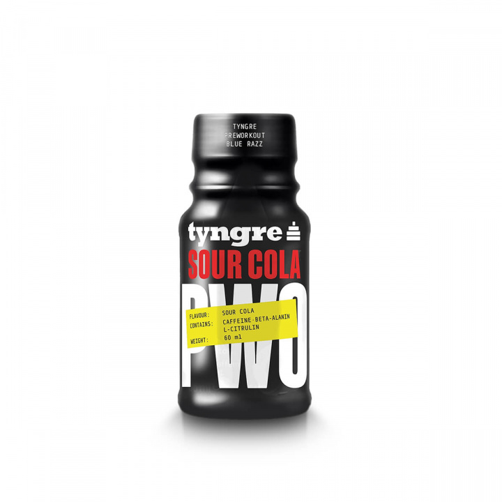 Tjek Heavier PWO Shot, 60 ml, Sour Cola på SportGymButikken.dk