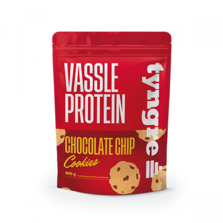 Valle, 900 g, Chocolate Chip Cookies i gruppen Kosttilskud / Proteinpulver / Valleprotein hos Sportgymbutikken.dk (TY-92270)