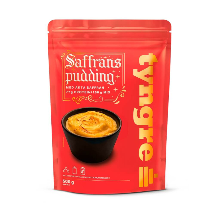 Tjek Tyngre Bakmix Limited Edition, 500 g, Saffron Pudding ud hos SportGymBut