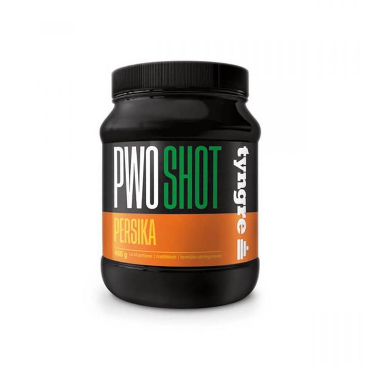 Tjek PWO Shot, 400 g, Heavier på SportGymButikken.dk