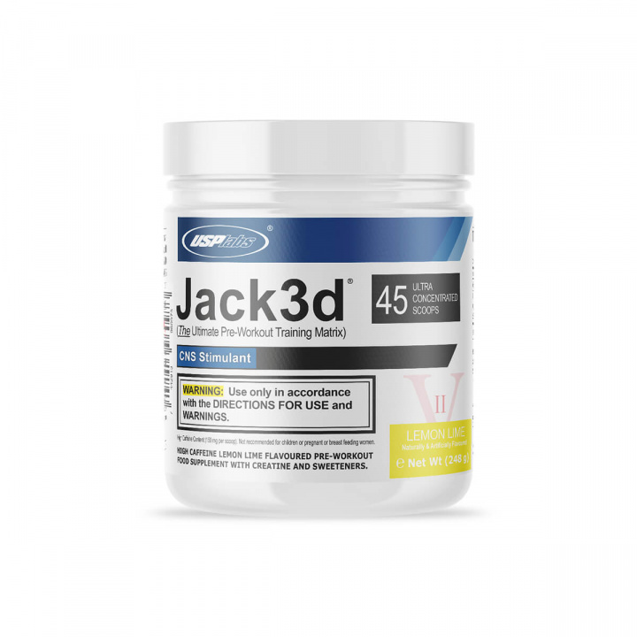 USP Labs, Jack3d PWO Lemon Lime, 248g i gruppen Kosttilskud / Ytelsesforbedrer & PWO hos Sportgymbutikken.dk (USP-G264-LL)