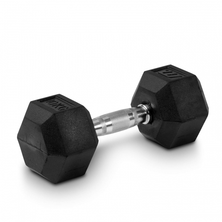 Tjek Hex håndvægtgummi, 10 kg på SportGymButikken.dk