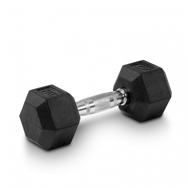 Tjek Hex håndvægtgummi, 7 kg på SportGymButikken.dk