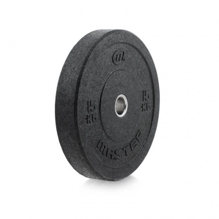 Tjek Hi-Impact Bumper vægtskiven, 15 kg på SportGymButikken.dk