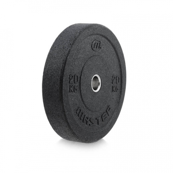 Tjek Hi-Impact Bumper vægtskive, 20 kg på SportGymButikken.dk